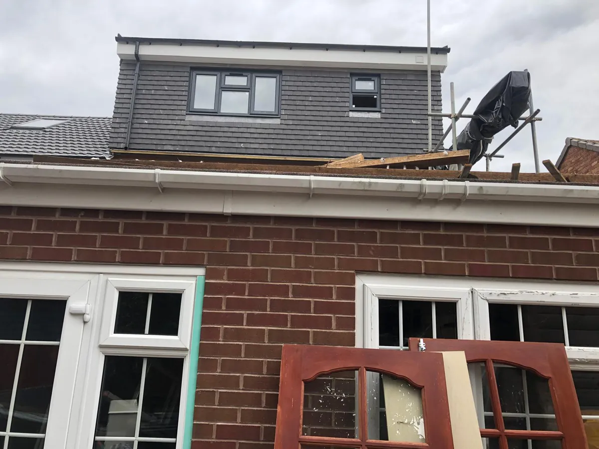 Dormer loft conversion under construction